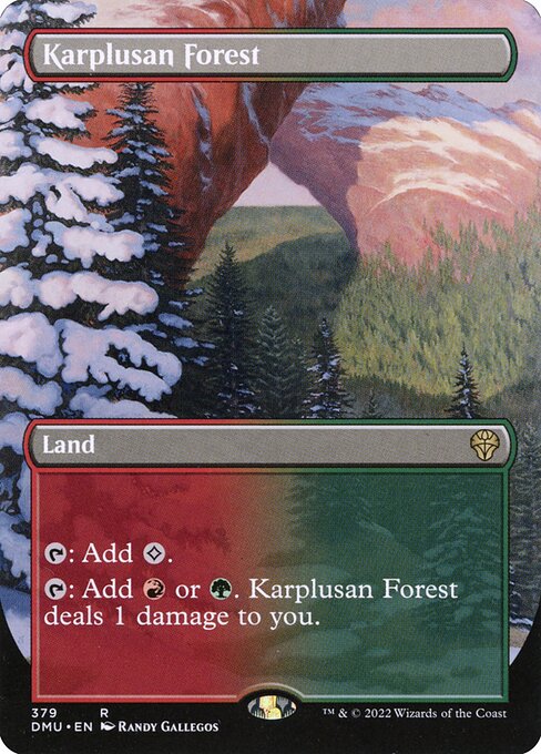 Karplusan Forest (379) [Dominaria United] [Borderless]