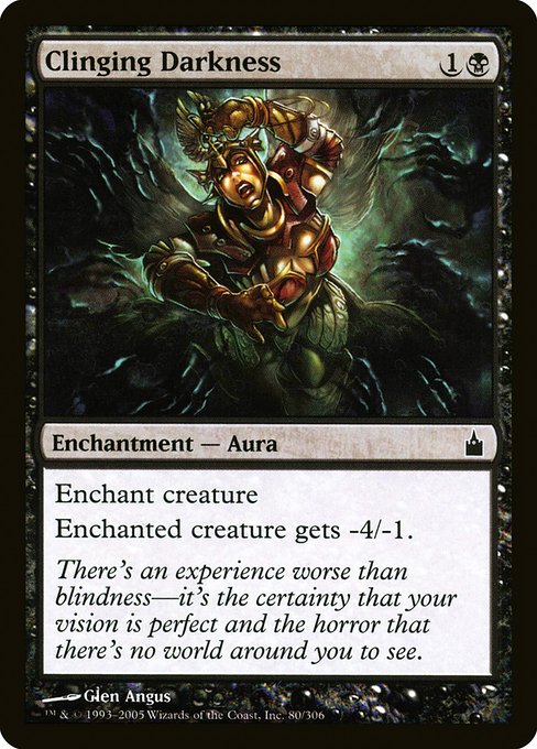 Clinging Darkness (80) [Ravnica: City of Guilds]