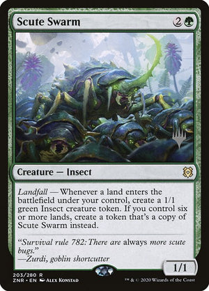 Scute Swarm (203p) [Zendikar Rising Promos]