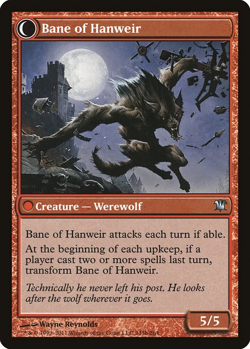 Hanweir Watchkeep // Bane of Hanweir (145) [Innistrad] Reverse