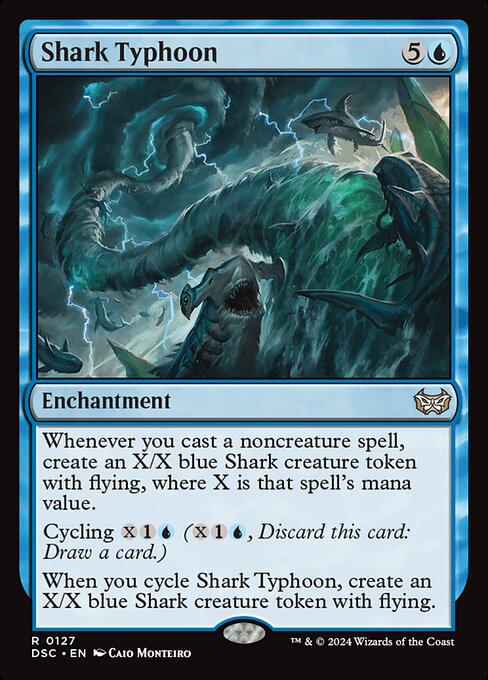 Shark Typhoon (127) [Duskmourn: House of Horror Commander]