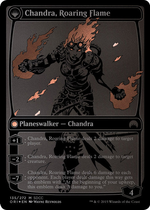 Chandra, Fire of Kaladesh // Chandra, Roaring Flame (135) [San Diego Comic-Con 2015]