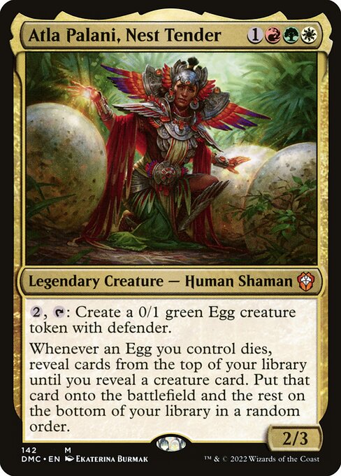 Atla Palani, Nest Tender (142) [Dominaria United Commander]