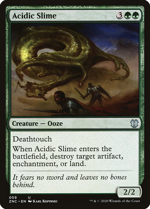 Acidic Slime (59) [Zendikar Rising Commander]