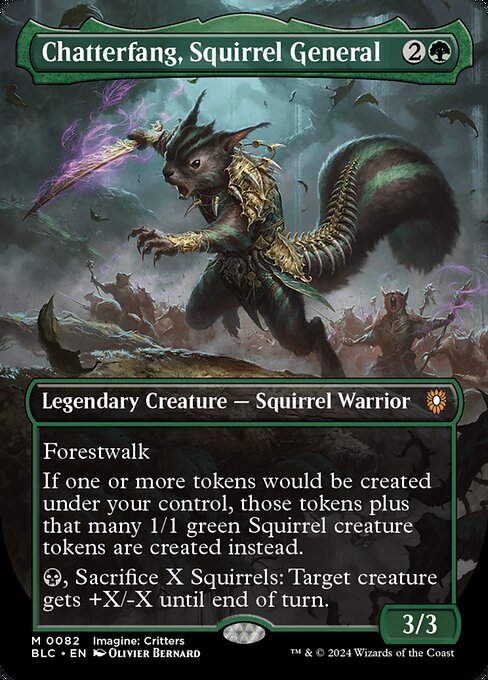 Chatterfang, Squirrel General (82) [Bloomburrow Commander]