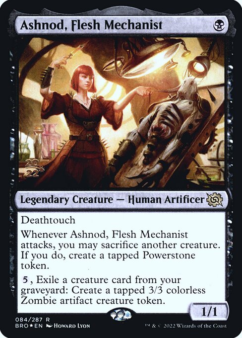 Ashnod, Flesh Mechanist (84s) [The Brothers' War Promos]