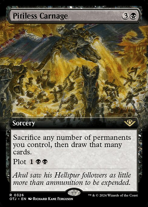 Pitiless Carnage (326) [Outlaws of Thunder Junction]