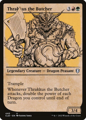 Thrakkus the Butcher (440) [Commander Legends: Battle for Baldur's Gate] [Showcase]