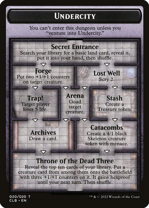 Undercity // The Initiative (20) [Battle for Baldur's Gate Tokens]