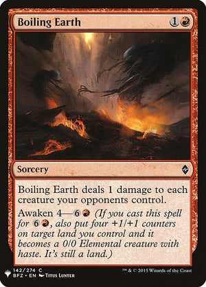 Boiling Earth (BFZ-142) [The List]