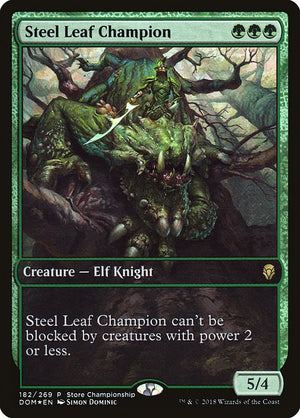 Steel Leaf Champion (182) [Dominaria Promos]