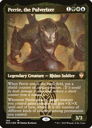 Perrie, the Pulverizer (190) [New Capenna Commander] [Etched]