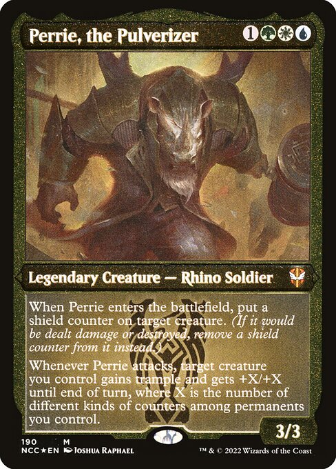Perrie, the Pulverizer (190) [New Capenna Commander] [Etched]