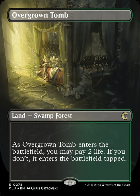 Overgrown Tomb (278) [Ravnica: Clue Edition] [Borderless]