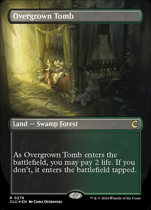 Overgrown Tomb (278) [Ravnica: Clue Edition] [Borderless]