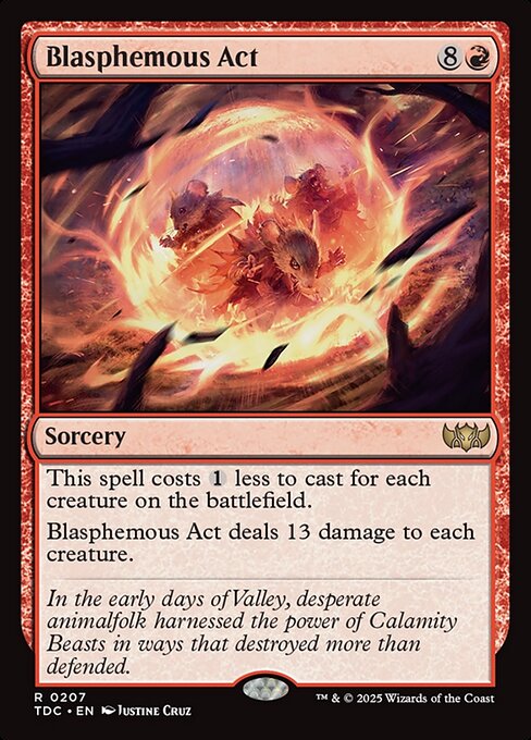 Blasphemous Act (207) [Tarkir: Dragonstorm Commander]