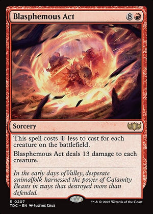 Blasphemous Act (207) [Tarkir: Dragonstorm Commander]