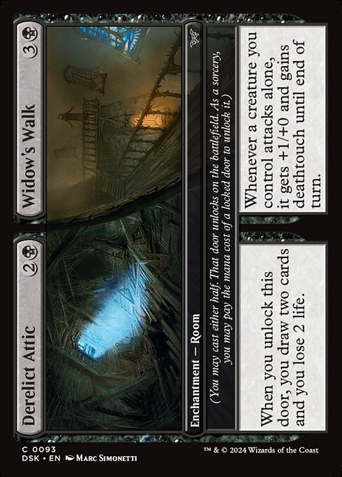 Derelict Attic // Widow's Walk (93) [Duskmourn: House of Horror]