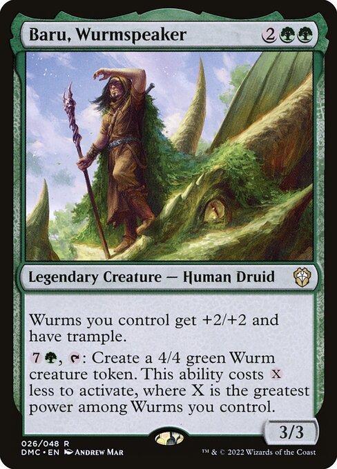 Baru, Wurmspeaker (26) [Dominaria United Commander]