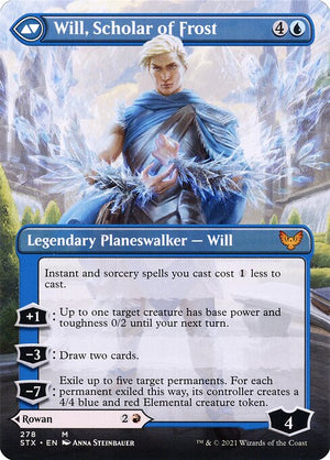 Rowan, Scholar of Sparks // Will, Scholar of Frost (278) [Strixhaven: School of Mages] [Borderless] Reverse