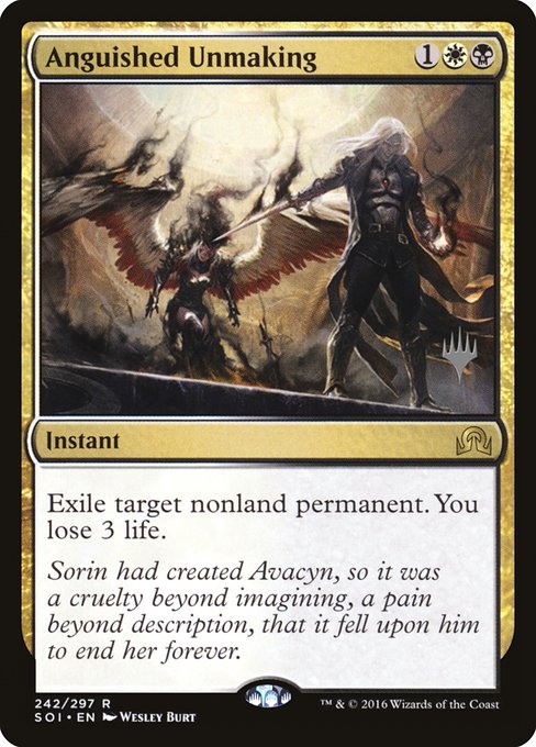 Anguished Unmaking (242p) [Shadows over Innistrad Promos]