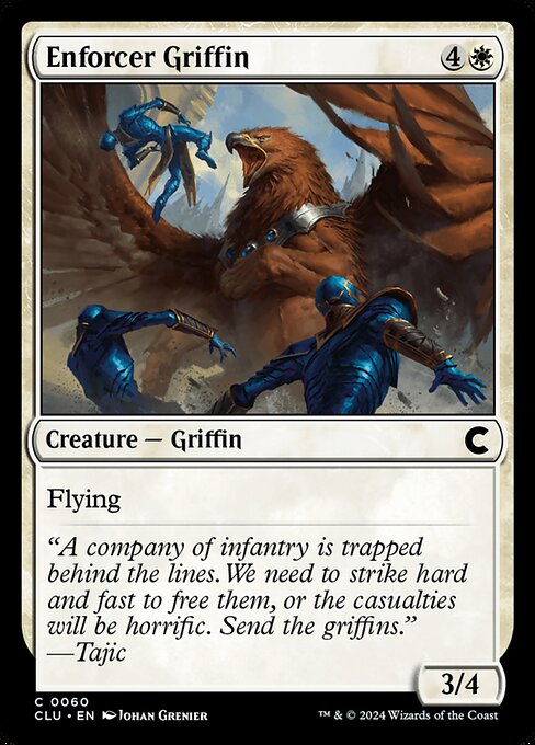 Enforcer Griffin (60) [Ravnica: Clue Edition]