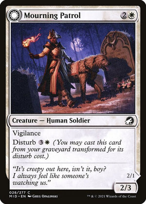 Mourning Patrol // Morning Apparition (28) [Innistrad: Midnight Hunt]