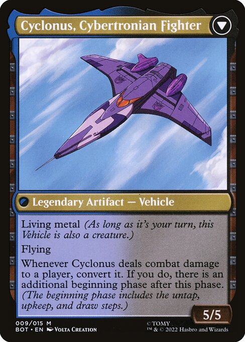 Cyclonus, the Saboteur // Cyclonus, Cybertronian Fighter (9) [Transformers] Reverse