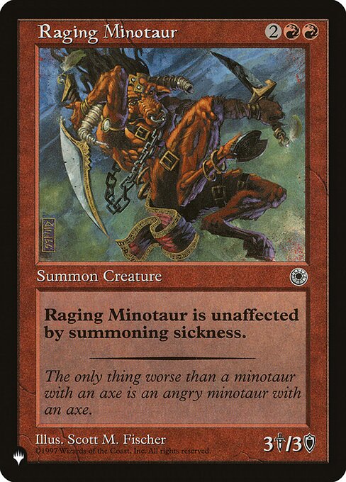 Raging Minotaur (POR-146) [The List]