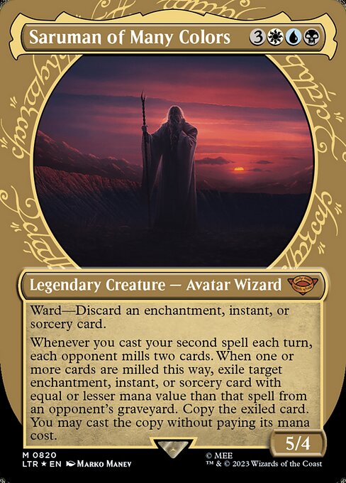 Saruman of Many Colors (820) [The Lord of the Rings: Tales of Middle-earth] [Showcase, Borderless]