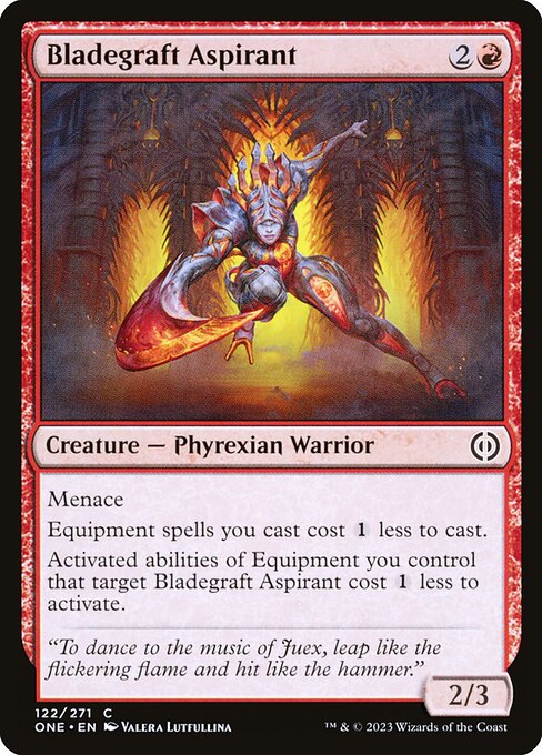 Bladegraft Aspirant (122) [Phyrexia: All Will Be One]