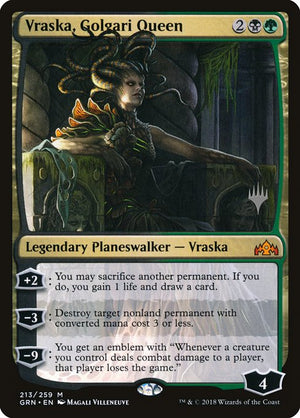 Vraska, Golgari Queen (213p) [Guilds of Ravnica Promos]