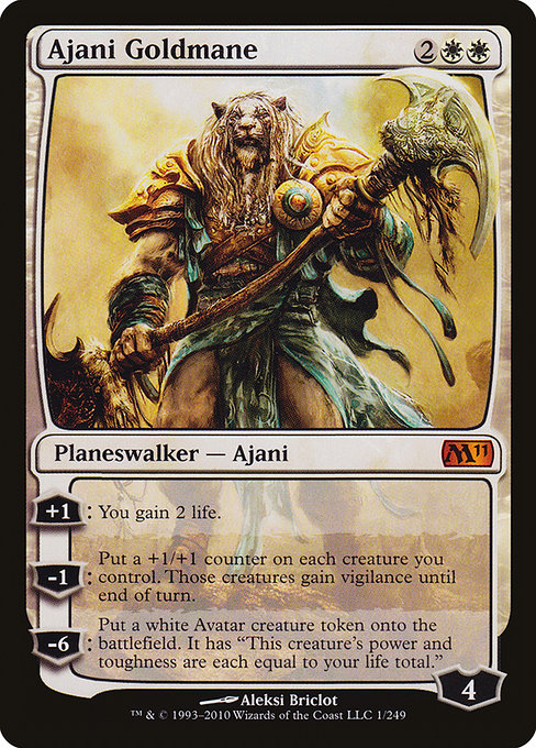 Ajani Goldmane (1) [Magic 2011]