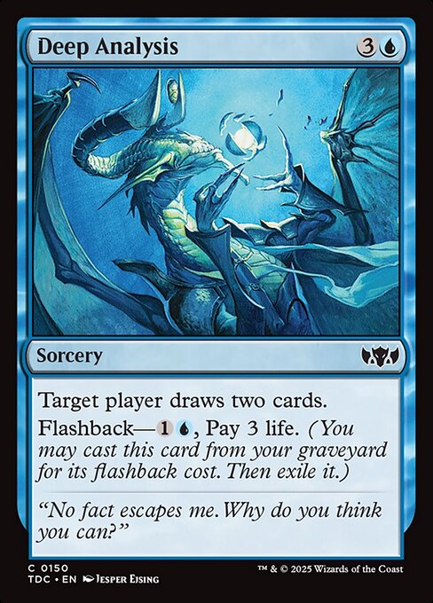 Deep Analysis (150) [Tarkir: Dragonstorm Commander]