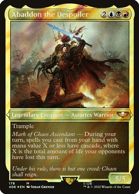 Abaddon the Despoiler (178) [Warhammer 40,000 Commander] [Etched]