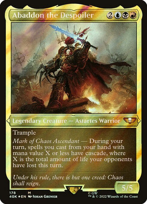 Abaddon the Despoiler (178) [Warhammer 40,000 Commander] [Etched]