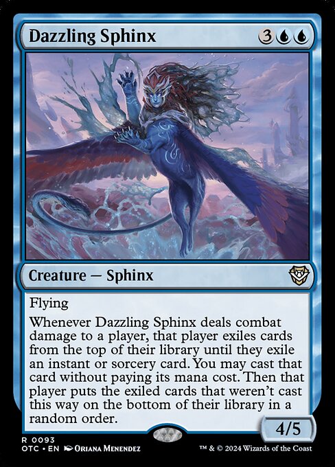 Dazzling Sphinx (93) [Outlaws of Thunder Junction Commander]