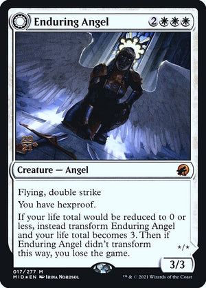 Enduring Angel // Angelic Enforcer (17s) [Innistrad: Midnight Hunt Promos]