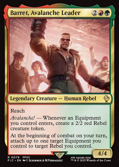 Barret, Avalanche Leader (79) [Final Fantasy Commander]