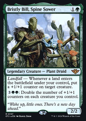Bristly Bill, Spine Sower (157s) [Outlaws of Thunder Junction Promos]