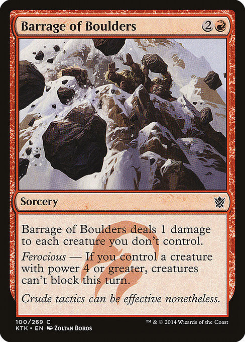 Barrage of Boulders (100) [Khans of Tarkir]