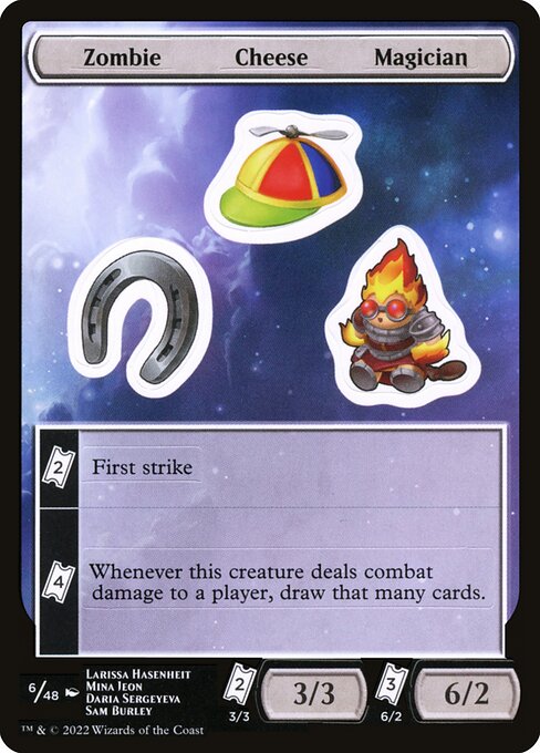 Zombie Cheese Magician (6) [Unfinity Sticker Sheets]