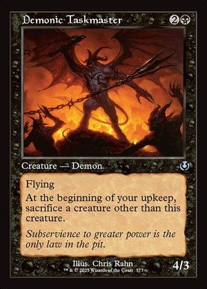 Demonic Taskmaster (377) [Innistrad Remastered]