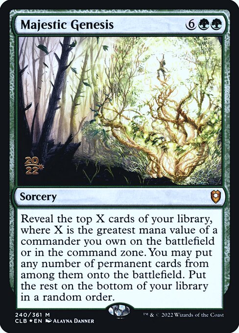 Majestic Genesis (240s) [Battle for Baldur's Gate Promos]