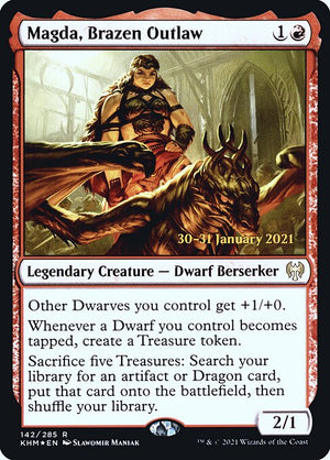 Magda, Brazen Outlaw (142s) [Kaldheim Promos]