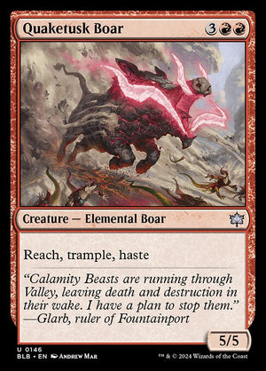 Quaketusk Boar (146) [Bloomburrow]