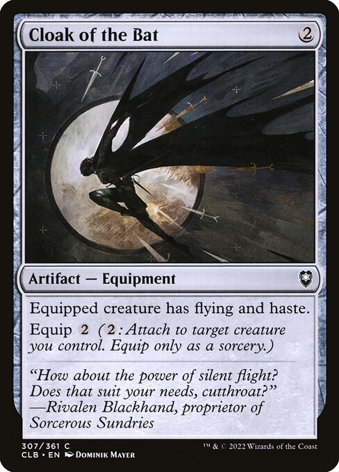 Cloak of the Bat (307) [Commander Legends: Battle for Baldur's Gate]