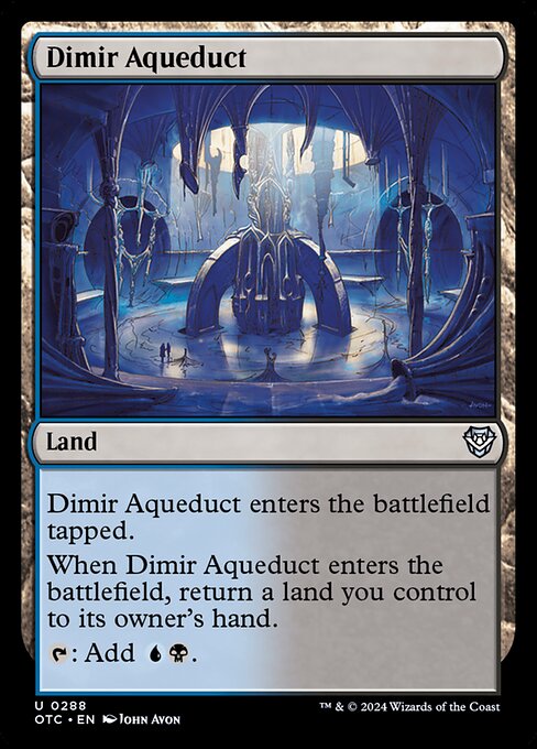Dimir Aqueduct (288) [Outlaws of Thunder Junction Commander]