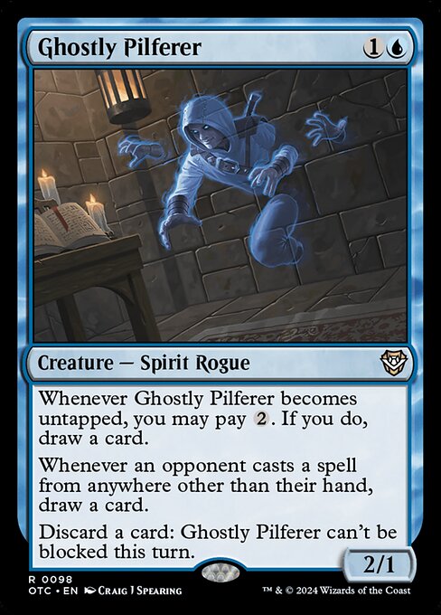 Ghostly Pilferer (98) [Outlaws of Thunder Junction Commander]