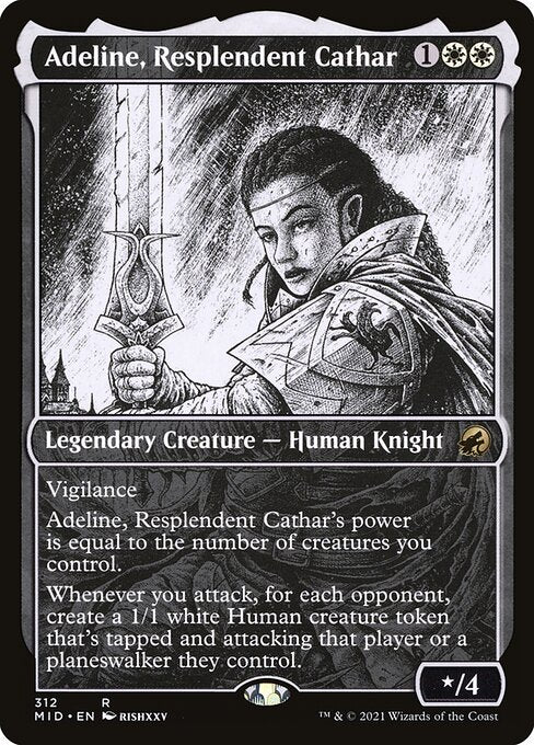 Adeline, Resplendent Cathar (312) [Innistrad: Midnight Hunt] [Showcase]